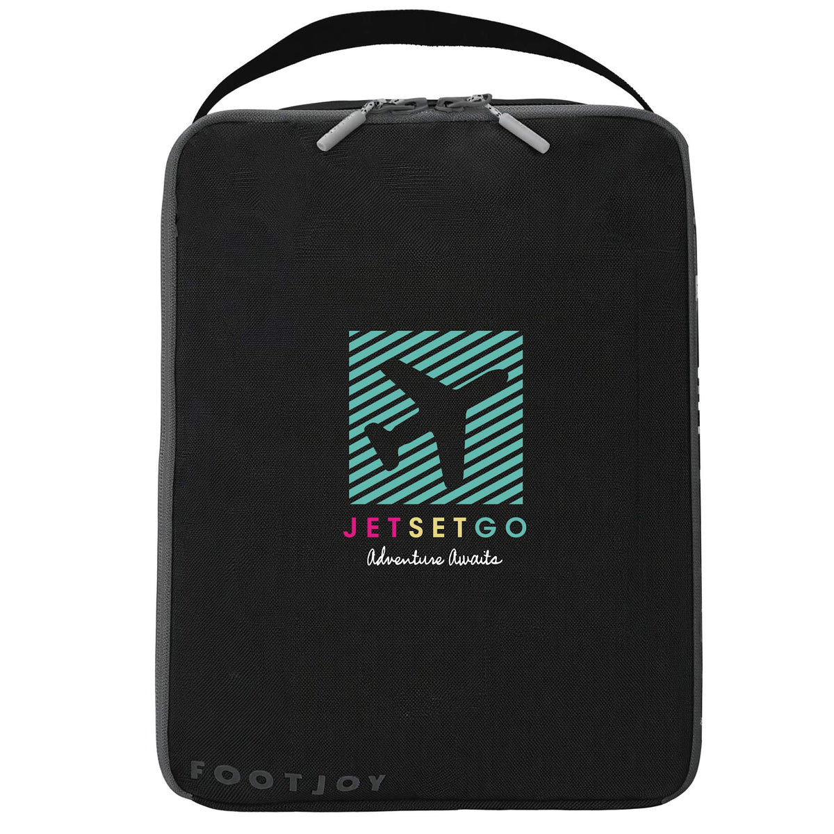 FootJoy Nylon Golf Shoe Bag in Black Transfer - Black - Photo