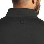 FootJoy Performance Quarter Zip Pullover for Men Embroidery - Black - Back On Model 2