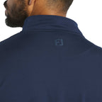 FootJoy Performance Quarter Zip Pullover for Men Embroidery - Navy - Back On Model 2