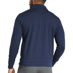 FootJoy Performance Quarter Zip Pullover for Men Embroidery - Navy - Back On Model