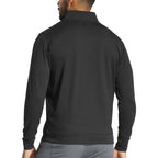 FootJoy Performance Quarter Zip Pullover for Men Transfer - Black - Back On Model