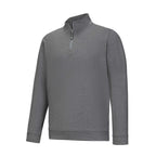 FootJoy Performance Quarter Zip Pullover for Men Transfer - Heather Charcoal - Left Angle