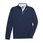 FootJoy Performance Quarter Zip Pullover for Men Transfer - Navy - Front Flat