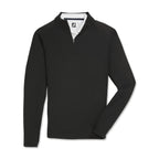 FootJoy Performance Quarter Zip Pullover for Women Transfer - Black - Front Flat
