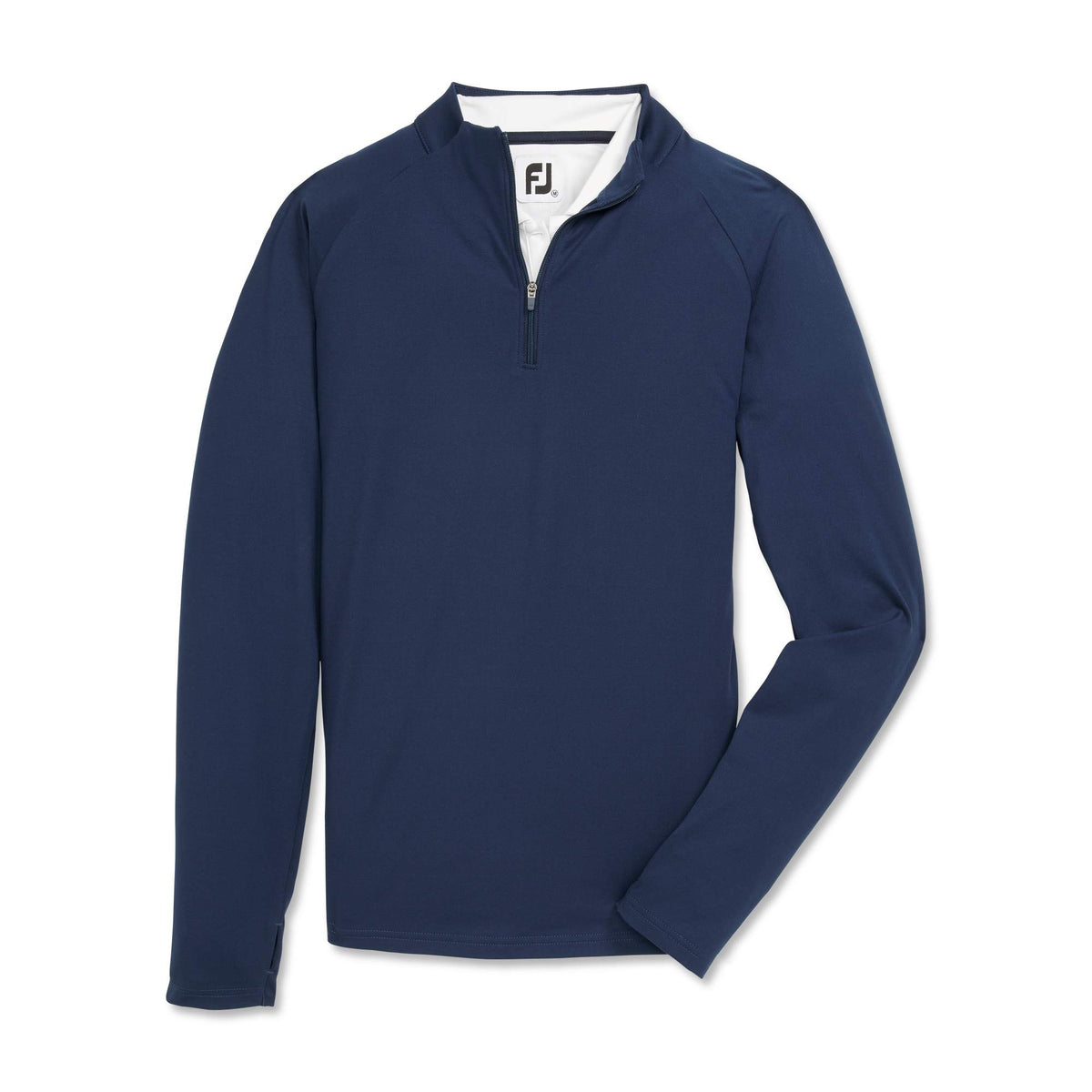 FootJoy Performance Quarter Zip Pullover for Women Transfer - Navy - Front Flat
