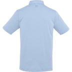 FootJoy Solid Lisle Performance Golf Polo for Men Transfer - Sky - Back