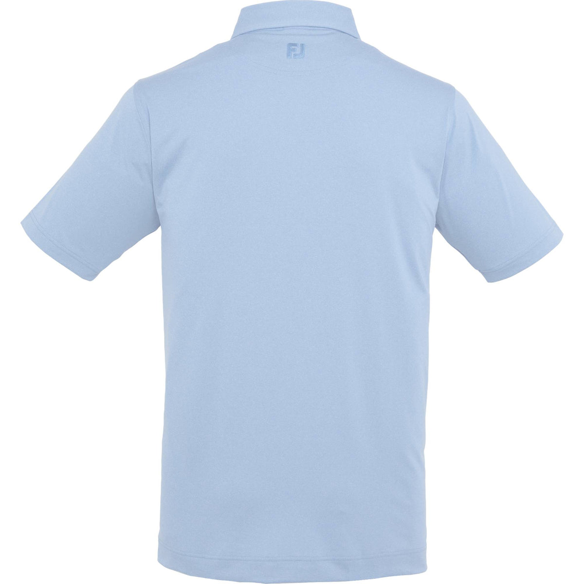 FootJoy Solid Lisle Performance Golf Polo for Men Transfer - Sky - Back