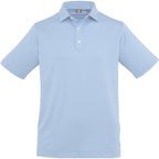 FootJoy Solid Lisle Performance Golf Polo for Men Transfer - Sky - Front