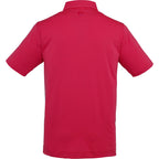 FootJoy Solid Lisle Performance Golf Polo for Men Transfer - Vin Red - Back