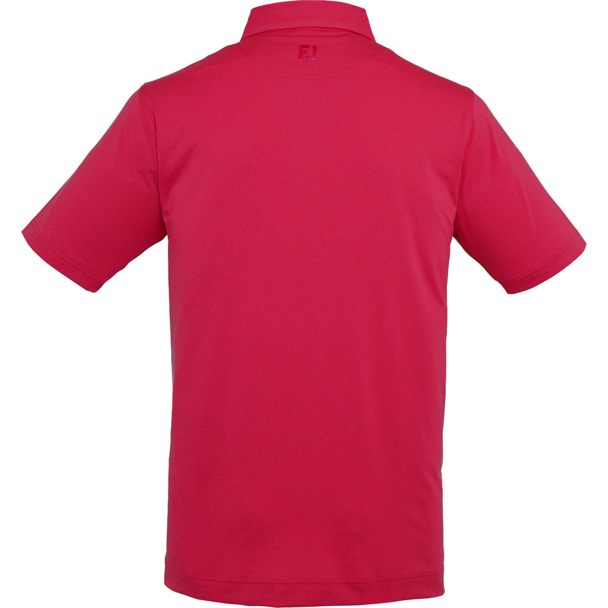 FootJoy Solid Lisle Performance Golf Polo for Men Transfer - Vin Red - Back
