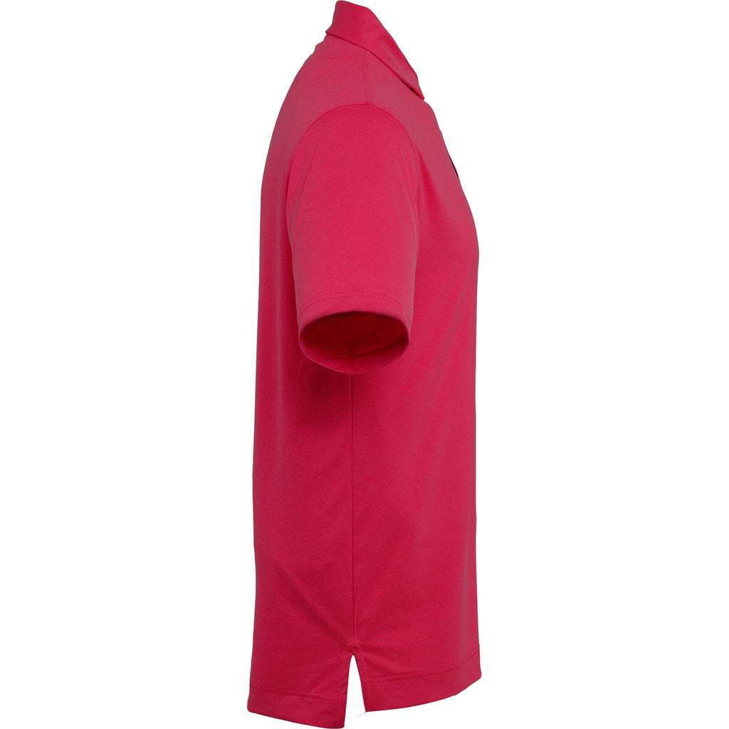 FootJoy Solid Lisle Performance Golf Polo for Men Transfer - Vin Red - Right Side