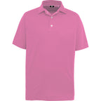 FootJoy Tonal Dot Performance Golf Polo for Men Embroidery - Pink Zircon - Front