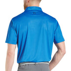 FootJoy Tonal Dot Performance Golf Polo for Men Transfer - New Royal - Back On Model