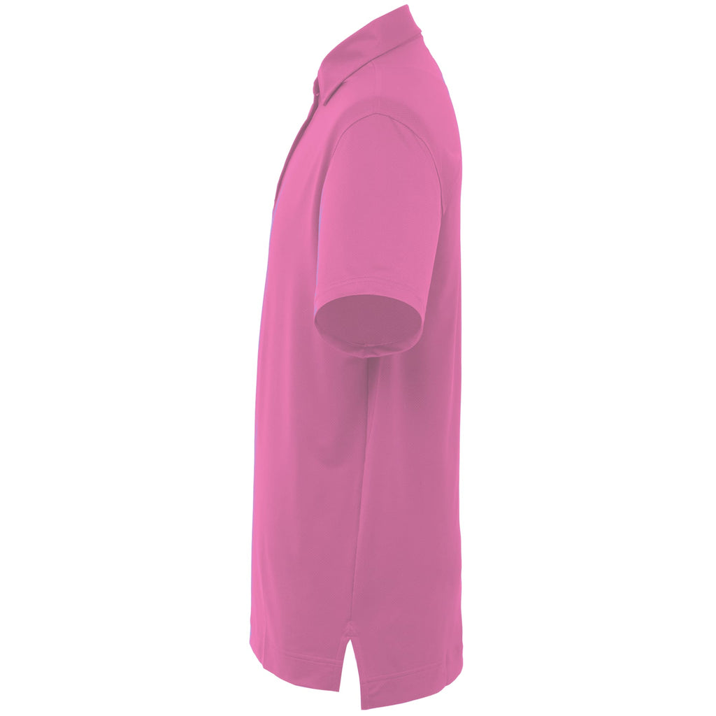 FootJoy Tonal Dot Performance Golf Polo for Men Transfer - Pink Zircon - Left Side