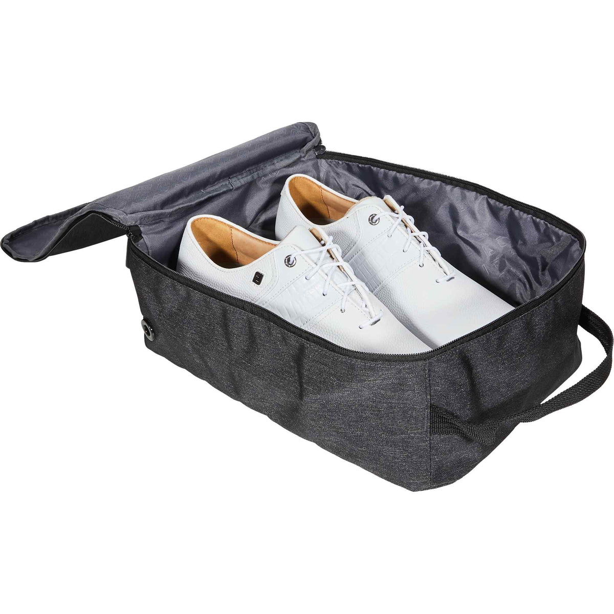 FootJoy Vented Nylon Shoe Bag Transfer - Graphite - Right Angle