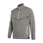 FootJoy Zephyr Half Zip Windshirt for Men Embroidery - Charcoal - Left Angle Flat