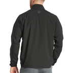 FootJoy Zephyr Half Zip Windshirt for Men Transfer - Black - Back On Model 2