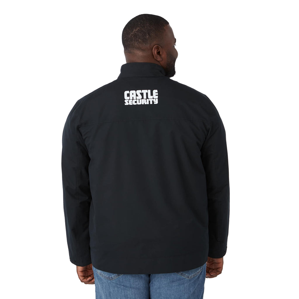 Foster Recycled Polyester Jacket for Men Transfer - Black - Back On Model