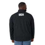 Foster Recycled Polyester Jacket for Men Transfer - Black - Back On Model