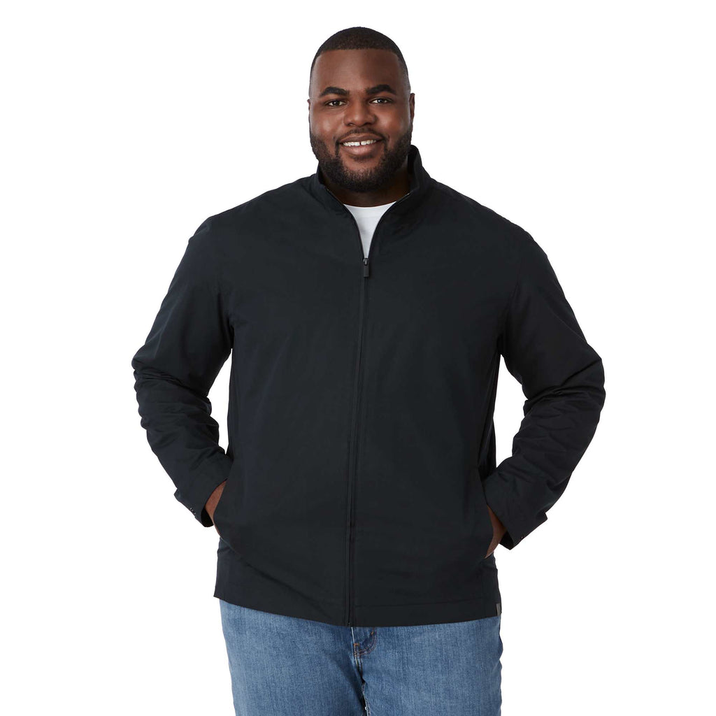 Foster Recycled Polyester Jacket for Men Transfer - Black - Front On Model