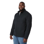Foster Recycled Polyester Jacket for Men Transfer - Black - Left Angle On Model