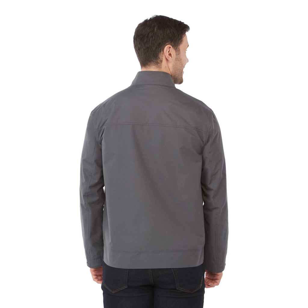 Foster Recycled Polyester Jacket for Men Transfer - Grey Storm - Back On Model