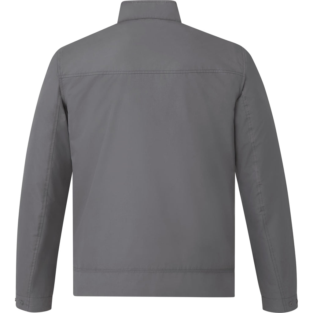 Foster Recycled Polyester Jacket for Men Transfer - Grey Storm - Back