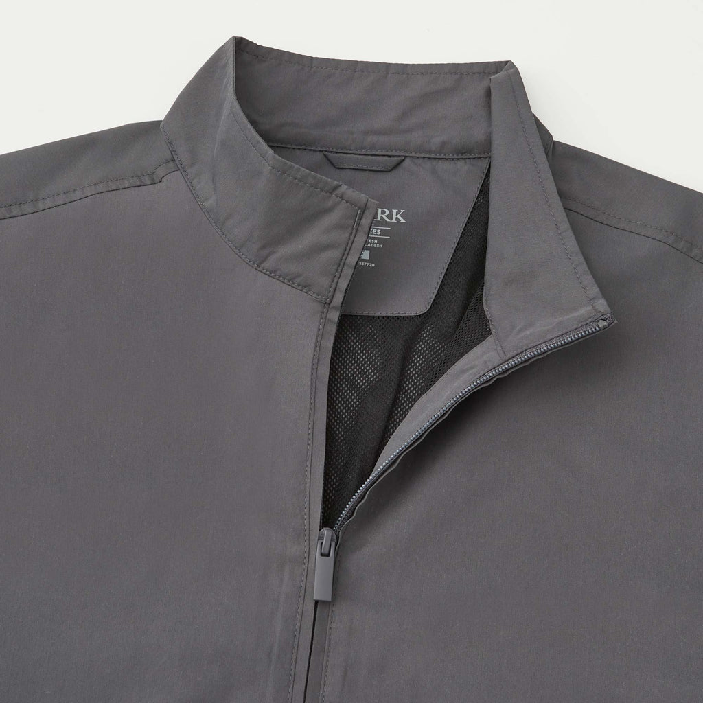 Foster Recycled Polyester Jacket for Men Transfer - Grey Storm - Detail