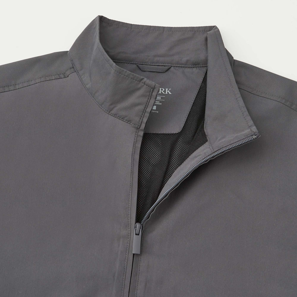 Foster Recycled Polyester Jacket for Men Transfer - Grey Storm - Detail