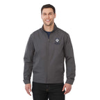 Foster Recycled Polyester Jacket for Men Transfer - Grey Storm - Front On Model