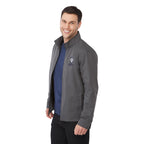 Foster Recycled Polyester Jacket for Men Transfer - Grey Storm - Left Angle On Model