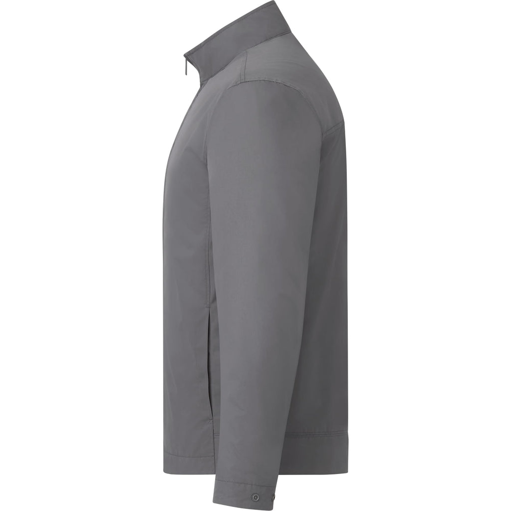 Foster Recycled Polyester Jacket for Men Transfer - Grey Storm - Left Side