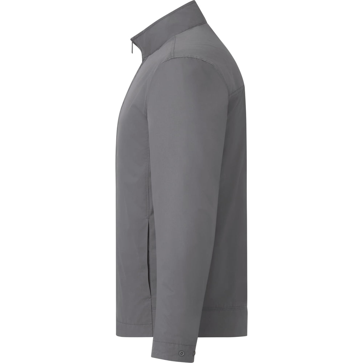 Foster Recycled Polyester Jacket for Men Transfer - Grey Storm - Left Side