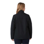Foster Recycled Polyester Jacket for Women Debossing - Black - Back On Model