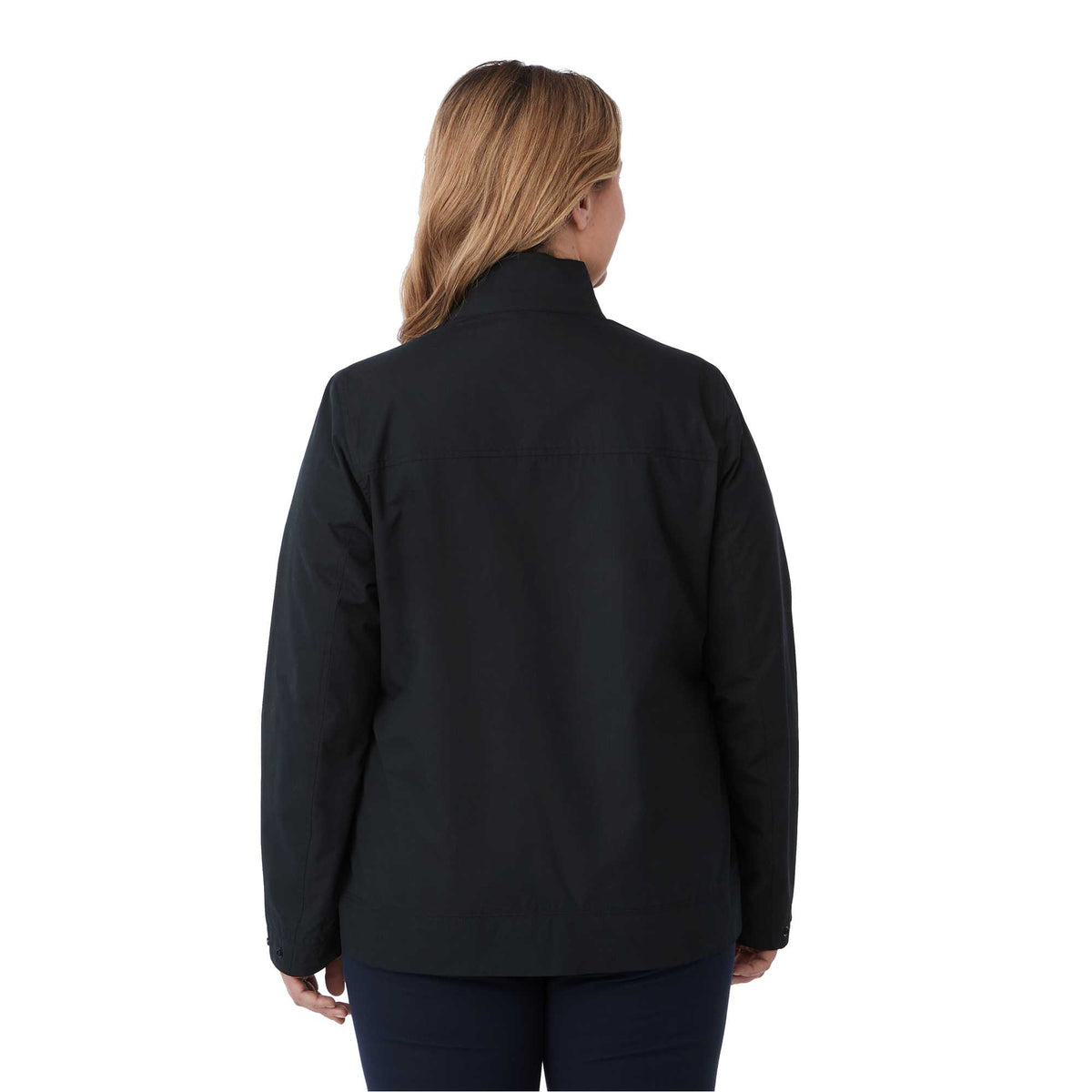 Foster Recycled Polyester Jacket for Women Debossing - Black - Back On Model