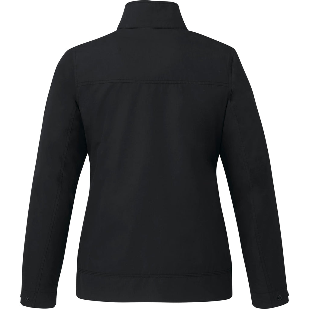 Foster Recycled Polyester Jacket for Women Debossing - Black - Back
