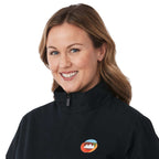 Foster Recycled Polyester Jacket for Women Debossing - Black - Detail On Model