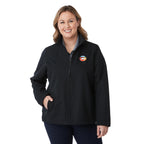 Foster Recycled Polyester Jacket for Women Debossing - Black - Front On Model 2