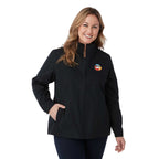 Foster Recycled Polyester Jacket for Women Debossing - Black - Front On Model 3