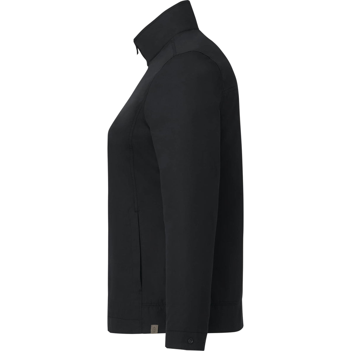 Foster Recycled Polyester Jacket for Women Debossing - Black - Left Side