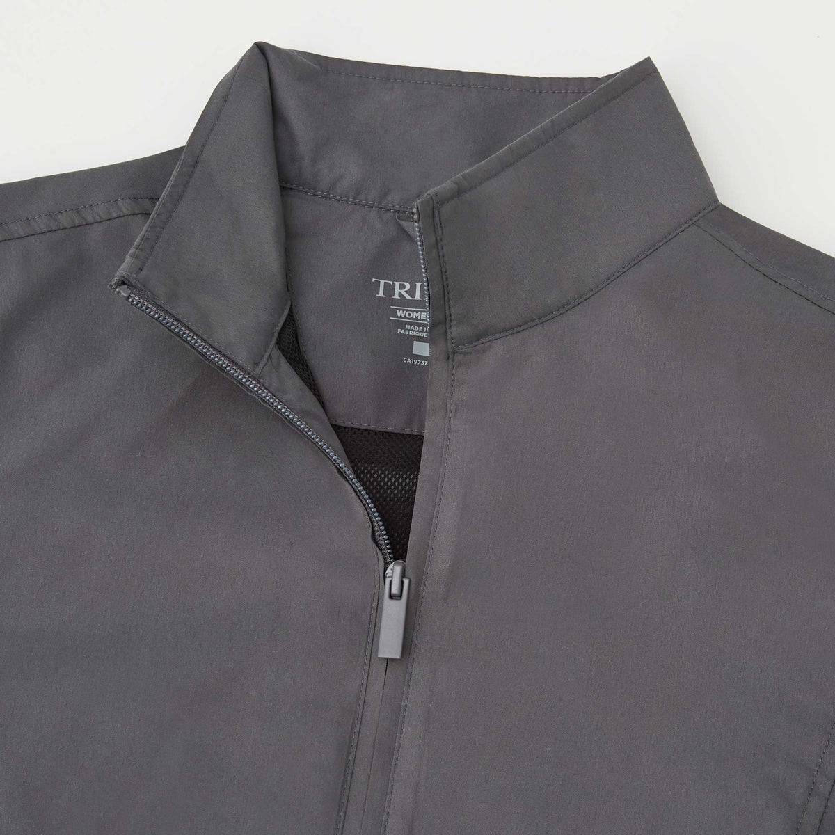Foster Recycled Polyester Jacket for Women Debossing - Grey Storm - Detail