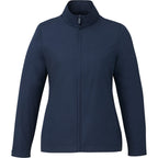 Foster Recycled Polyester Jacket for Women Debossing - Vintage Navy - Front