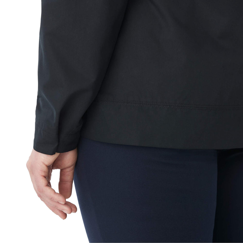 Foster Recycled Polyester Jacket for Women Transfer - Black - Detail On Model 3