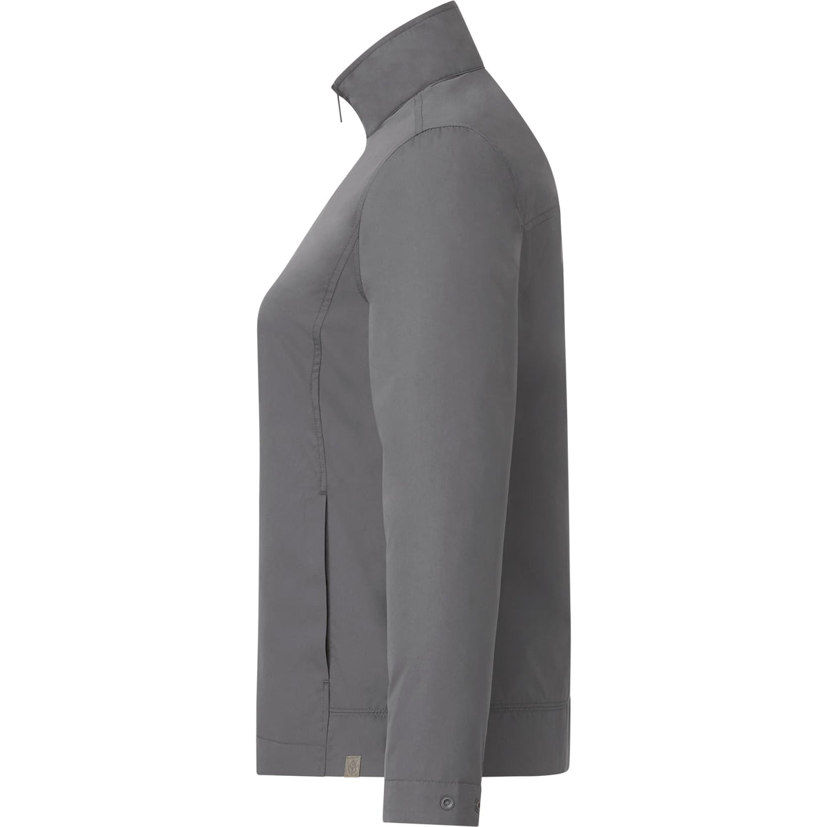 Foster Recycled Polyester Jacket for Women Transfer - Grey Storm - Left Side