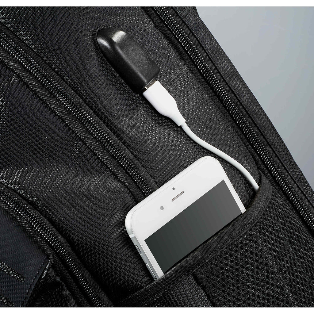 Foyager TSA Laptop Backpack with USB Port, 15 Inch Transfer - Black - Photo 2