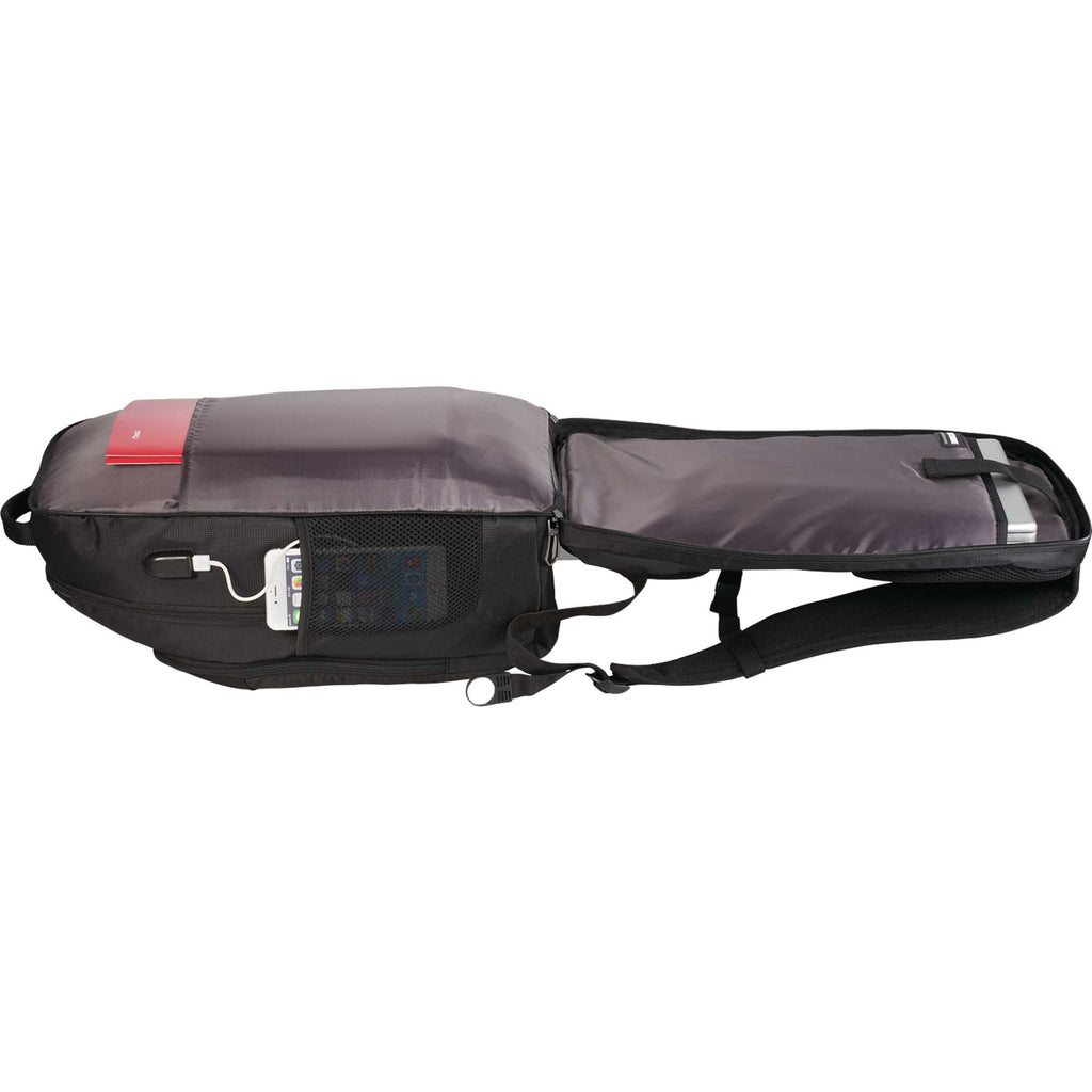 Foyager TSA Laptop Backpack with USB Port, 15 Inch Transfer - Black - Photo 3