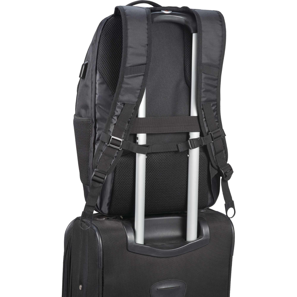Foyager TSA Laptop Backpack with USB Port, 15 Inch Transfer - Black - Photo 4