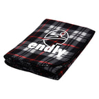 Fraser Blanket in Fleece - Black - Silk Screen
