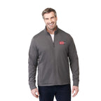 Frazier Eco Knit Jacket for Men Transfer - Heather Charcoal - Front On Model