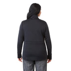 Frazier Eco Knit Jacket for Women Embroidery - Black - Back On Model